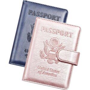 New Passport Holder for Travel Cruise Essentials, 2 Pcs Passport Cover
